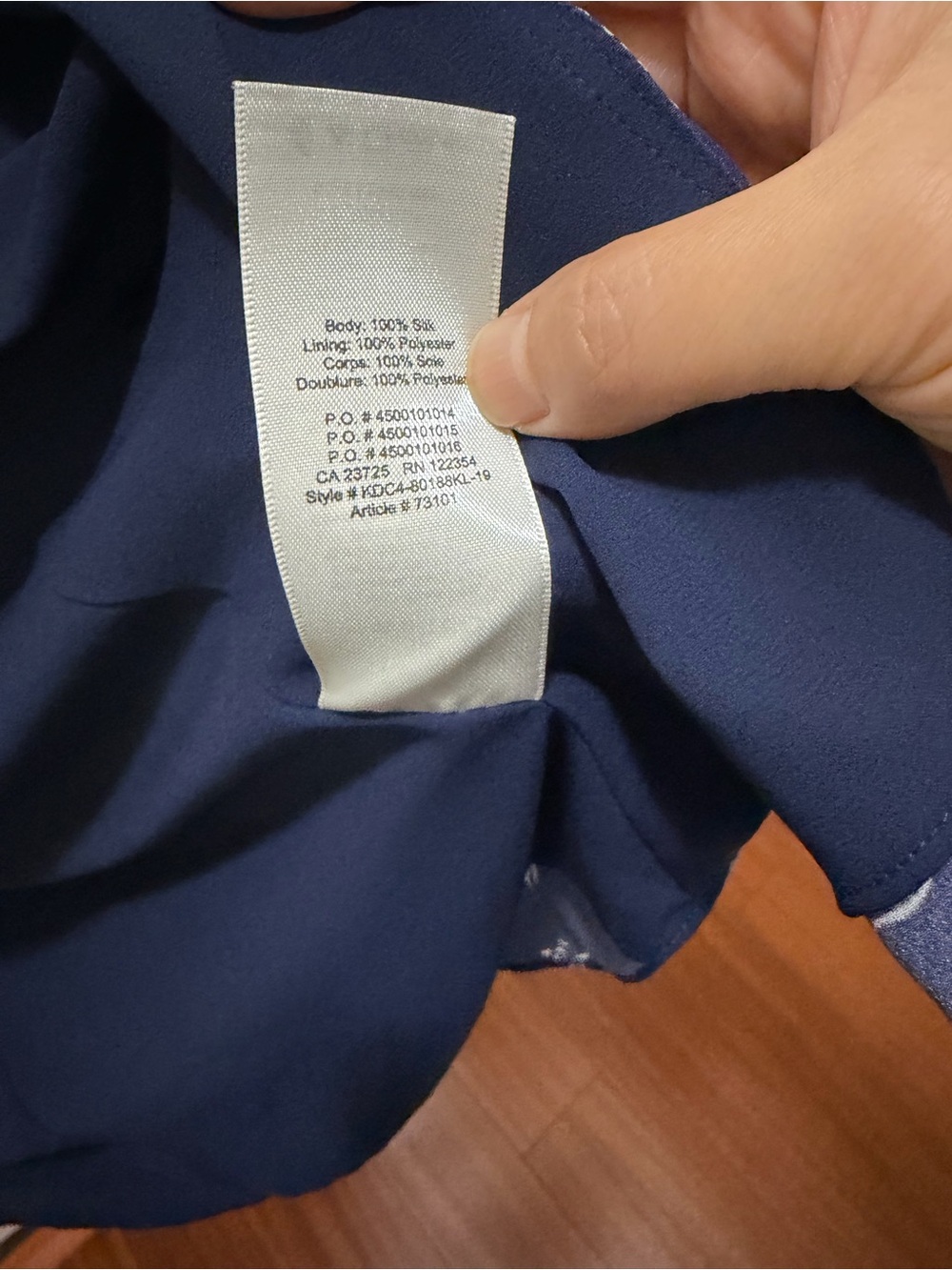 Wilfred Mirabelle Navy Midi Wrap Dress with Bird Print Vintage-Inspired - Picture 5 of 8